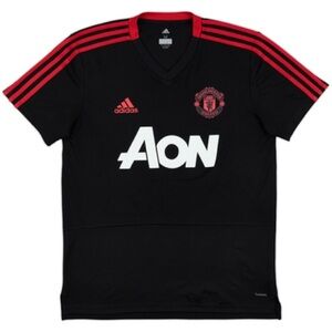 Adidas Black and Red Men's Jersey